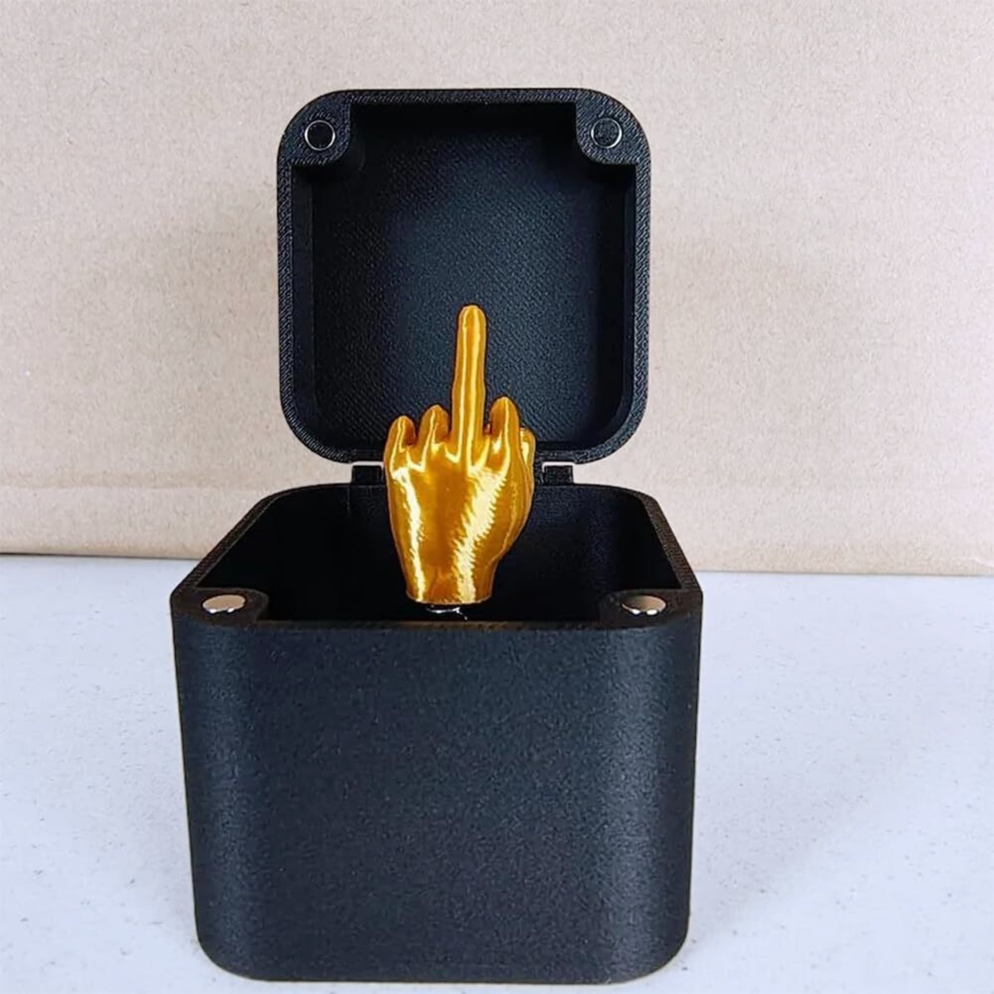 Boîte surprise doigt d’honneur – Cadeau drôle et original WTF