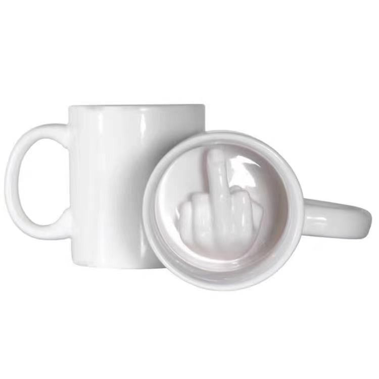 Tasse drôle en céramique – Mug humour doigt d’honneur WTF
