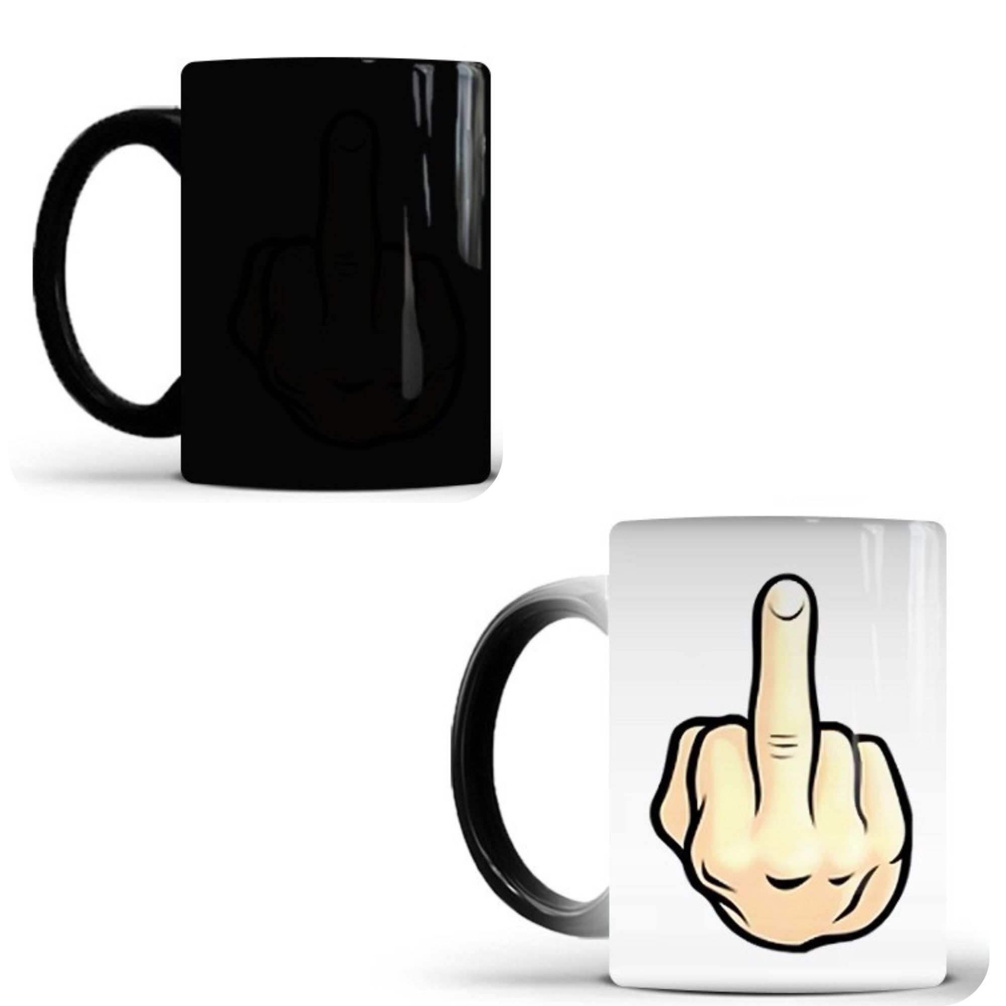 Tasse Thermique Doigt d’Honneur – Mug Céramique