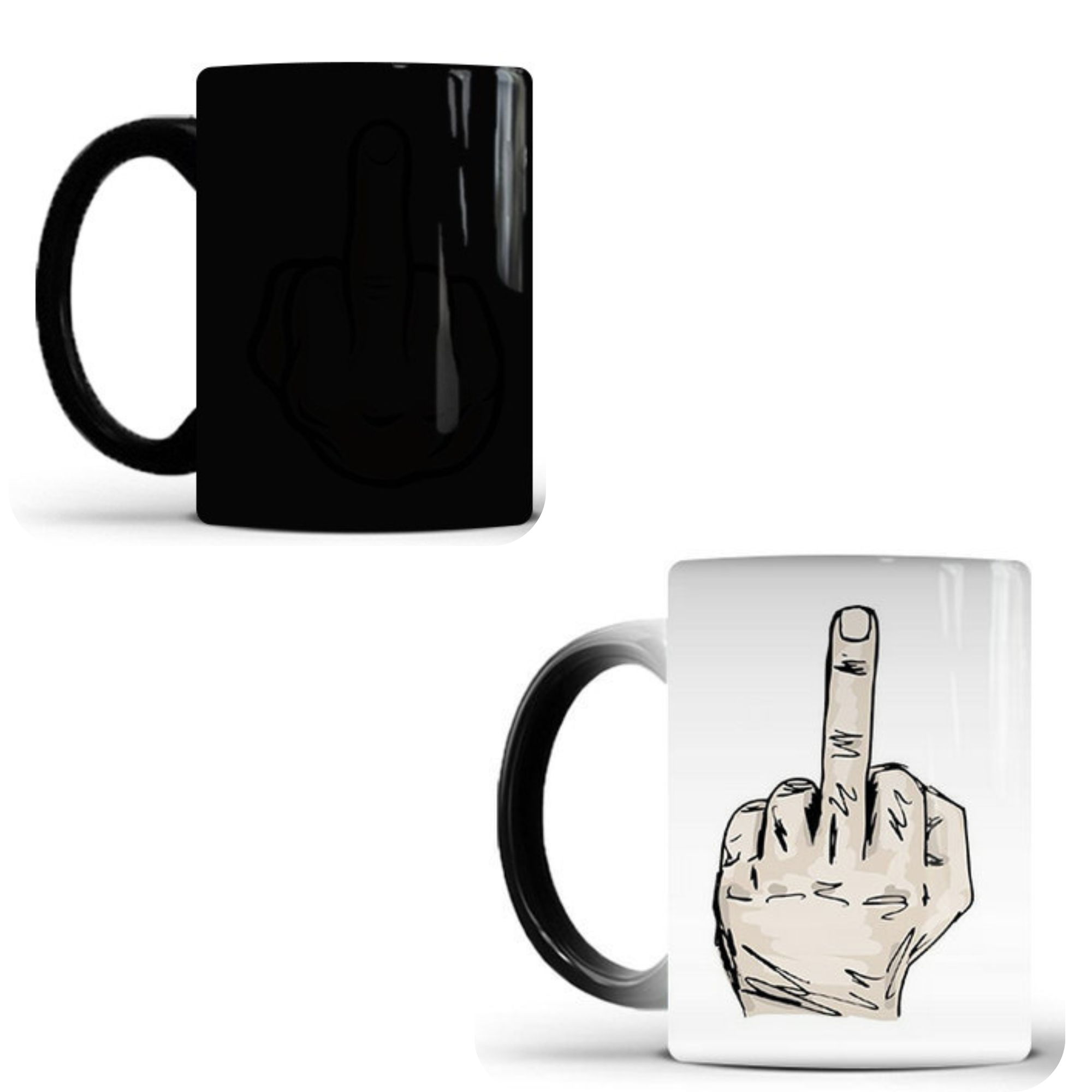 Tasse Thermique Doigt d’Honneur – Mug Céramique
